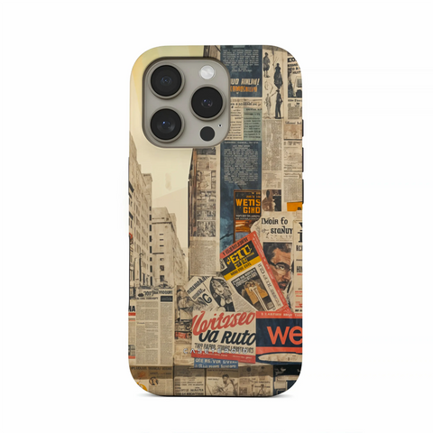 Newsprint Chronicles - iPhone 16 Pro Max Case