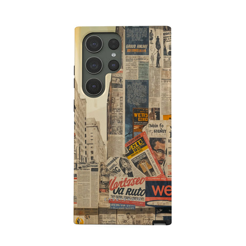 Newsprint Chronicles - Samsung Galaxy S23 Ultra Case