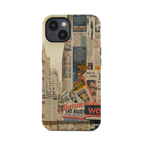 Newsprint Chronicles - iPhone 14 Case