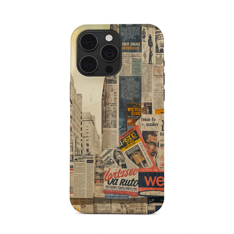 Newsprint Chronicles - iPhone 15 Pro Max Case