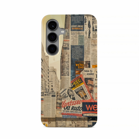 Newsprint Chronicles - Samsung Galaxy S24 Plus Case