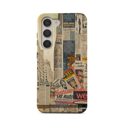Newsprint Chronicles - Samsung Galaxy S23 Plus Case
