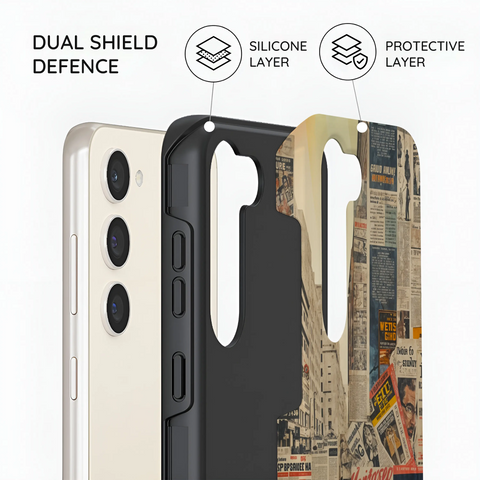 Newsprint Chronicles - Samsung Galaxy S23 Plus Case
