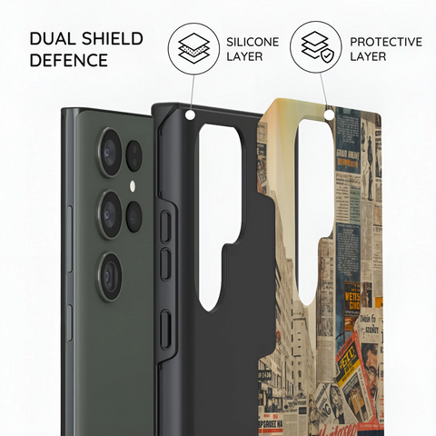 Newsprint Chronicles - Samsung Galaxy S23 Ultra Case