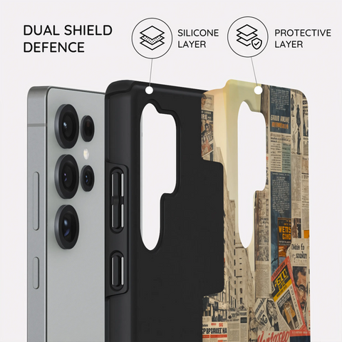 Newsprint Chronicles - Samsung Galaxy S25 Ultra Case
