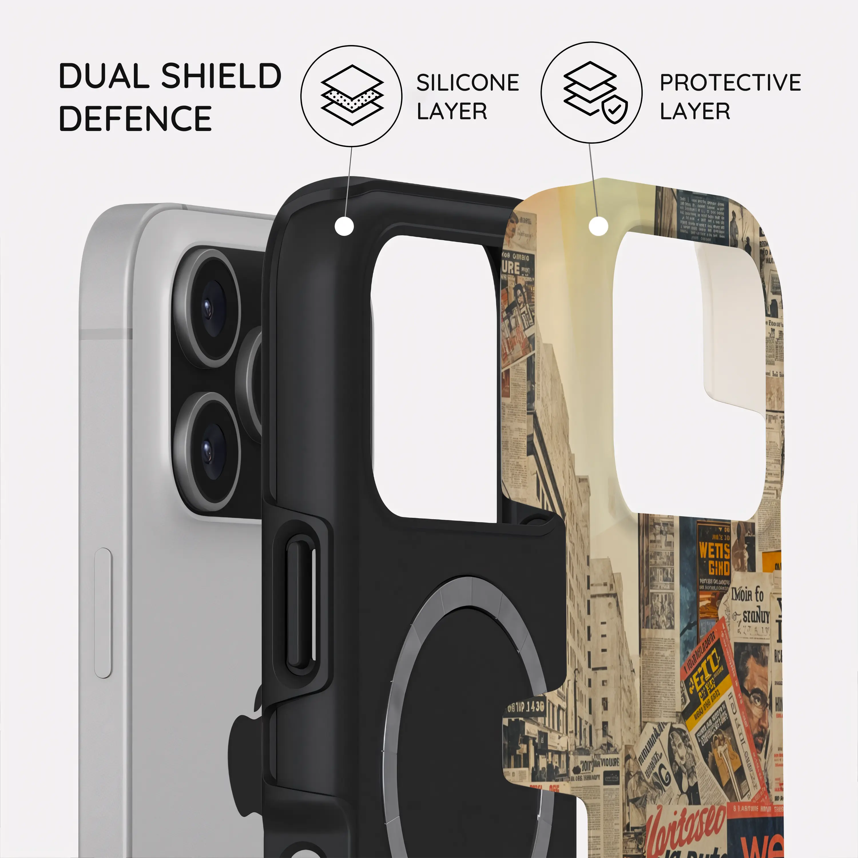 Newsprint Chronicles - iPhone 17 Pro Case