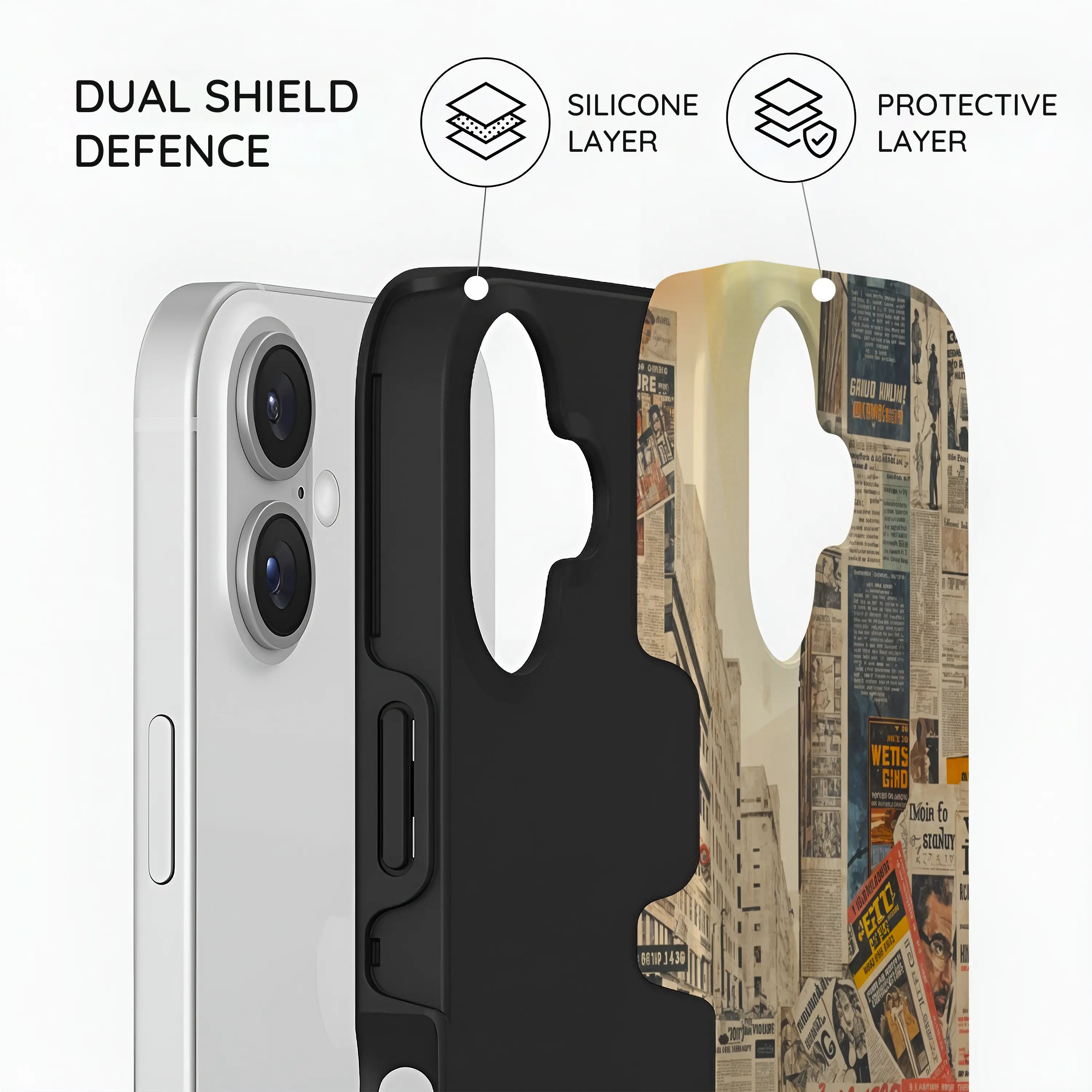 Newsprint Chronicles - iPhone 16 Case