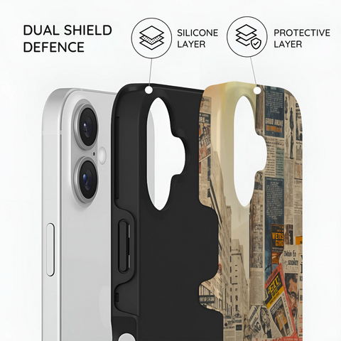 Newsprint Chronicles - iPhone 16 Plus Case