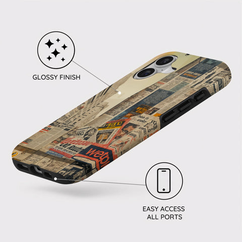 Newsprint Chronicles - iPhone 17 Case