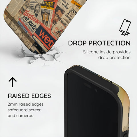 Newsprint Chronicles - iPhone 16 Pro Max Case