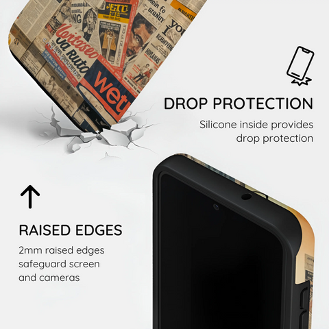 Newsprint Chronicles - Samsung Galaxy S23 Plus Case