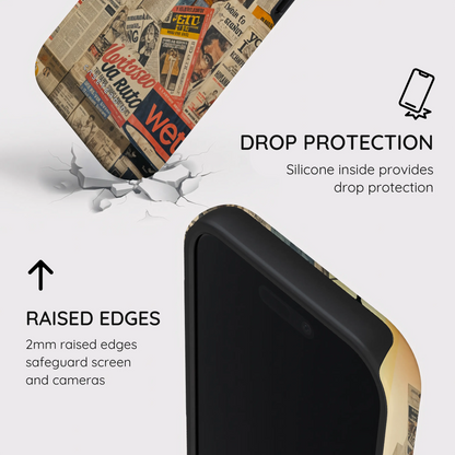 Newsprint Chronicles - iPhone 17 Pro Case