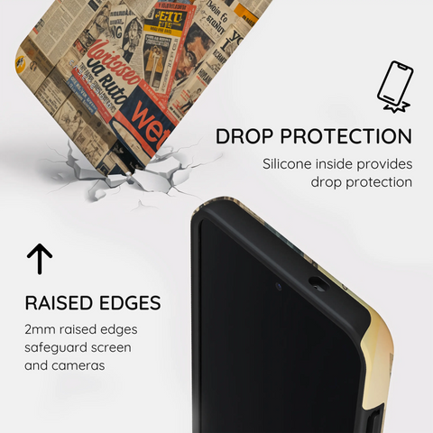 Newsprint Chronicles - Samsung Galaxy S25 Case