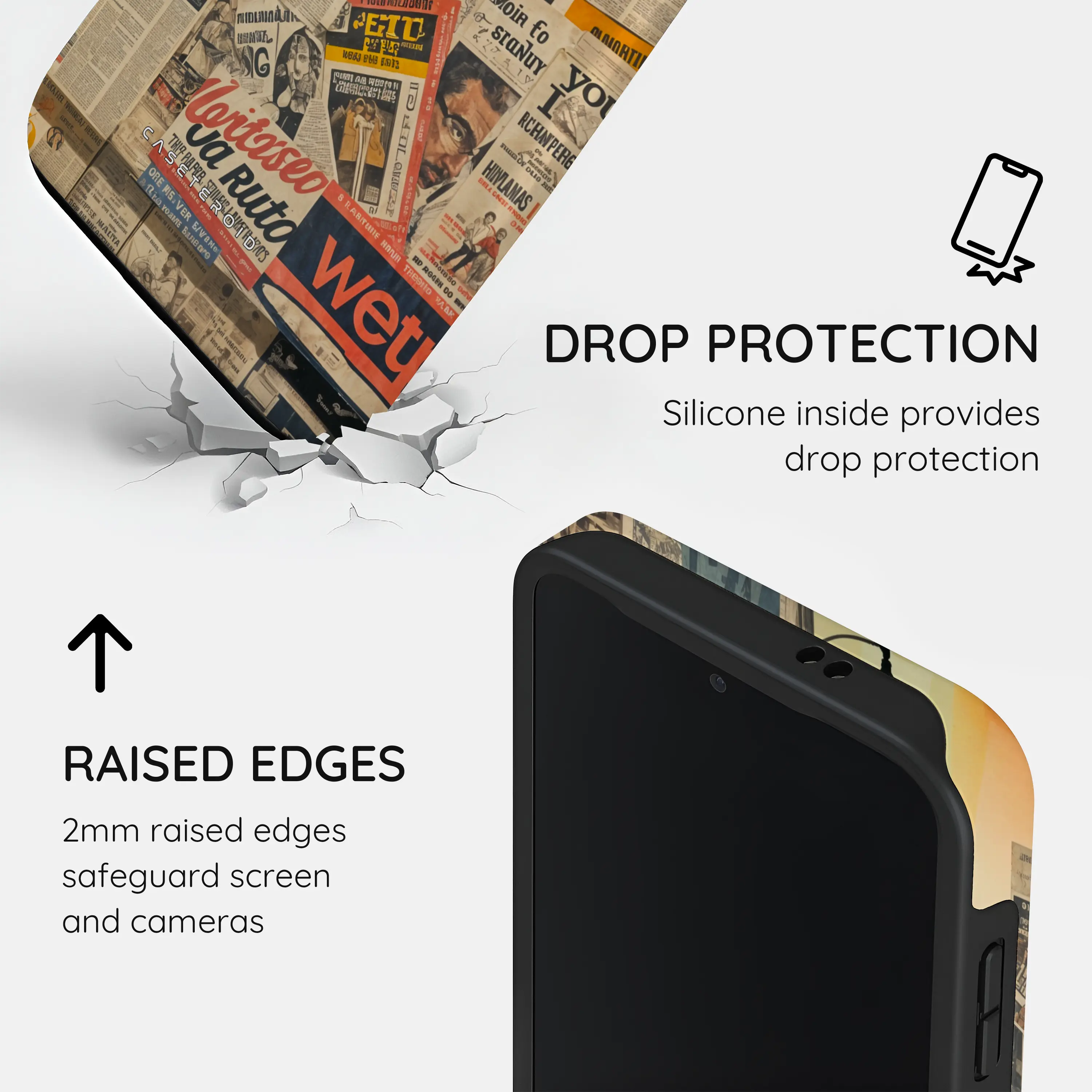 Newsprint Chronicles - Samsung Galaxy S24 Plus Case