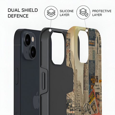Newsprint Chronicles - iPhone 15 Plus Case