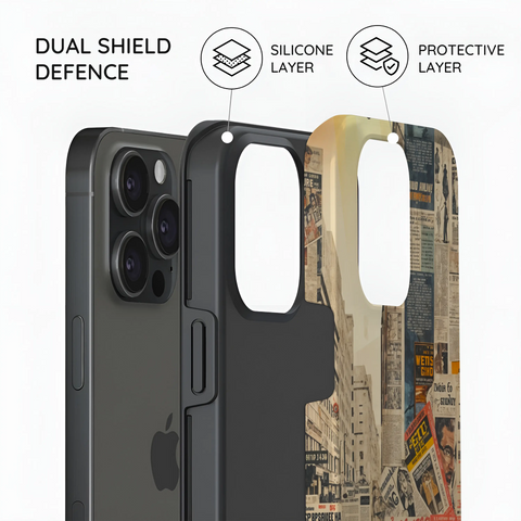 Newsprint Chronicles - iPhone 15 Pro Max Case