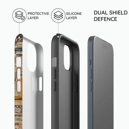 Newsprint Chronicles - iPhone 14 Plus Case