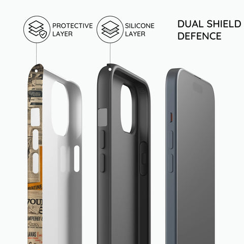 Newsprint Chronicles - iPhone 14 Case