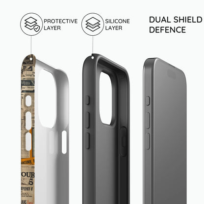Newsprint Chronicles - iPhone 15 Pro Case