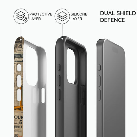 Newsprint Chronicles - iPhone 15 Pro Max Case