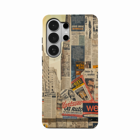 Newsprint Chronicles - Samsung Galaxy S26 Ultra Case