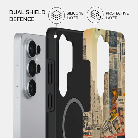 Newsprint Chronicles - Samsung Galaxy S26 Ultra Case