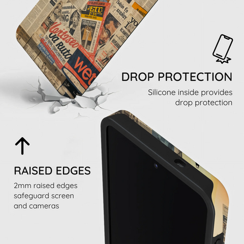 Newsprint Chronicles - Samsung Galaxy S26 Case