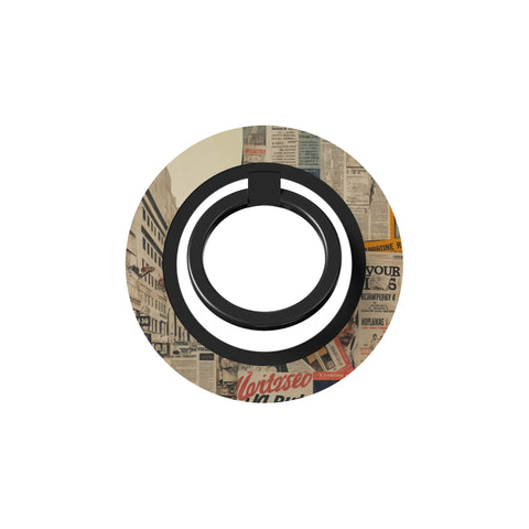 Newsprint Chronicles - Magnetic Ring Holder