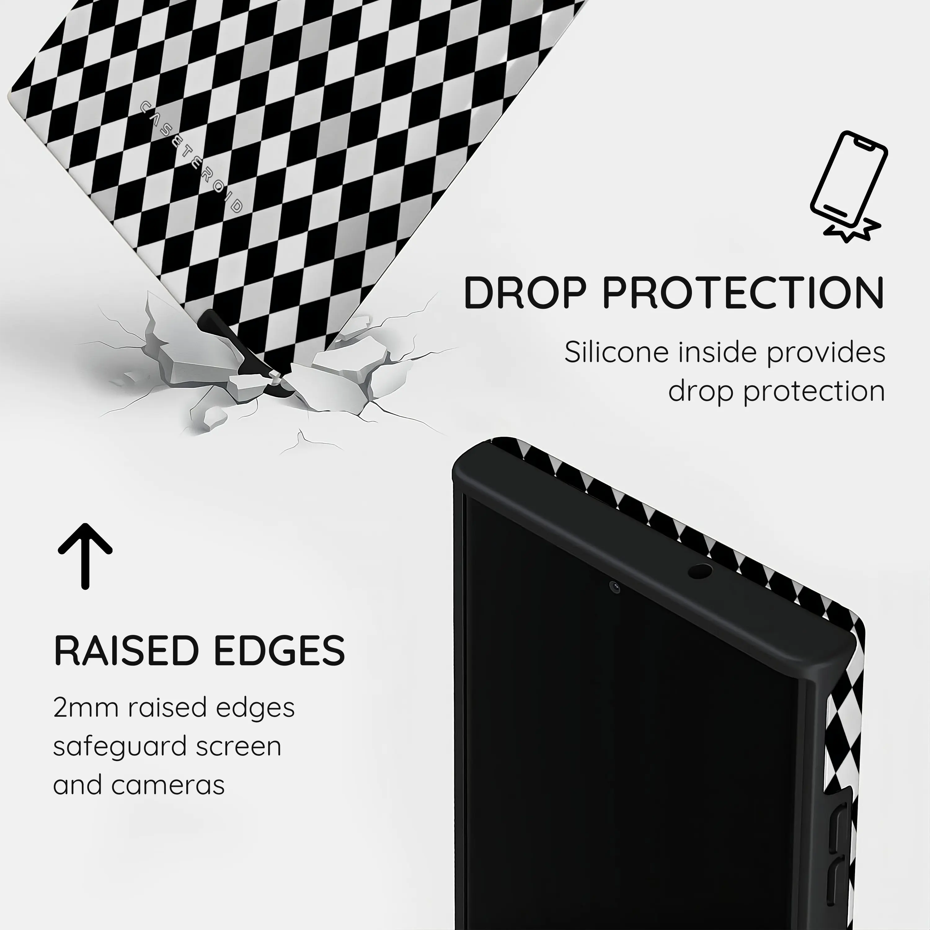 Noir Diamonds - Samsung Galaxy S23 Ultra Case
