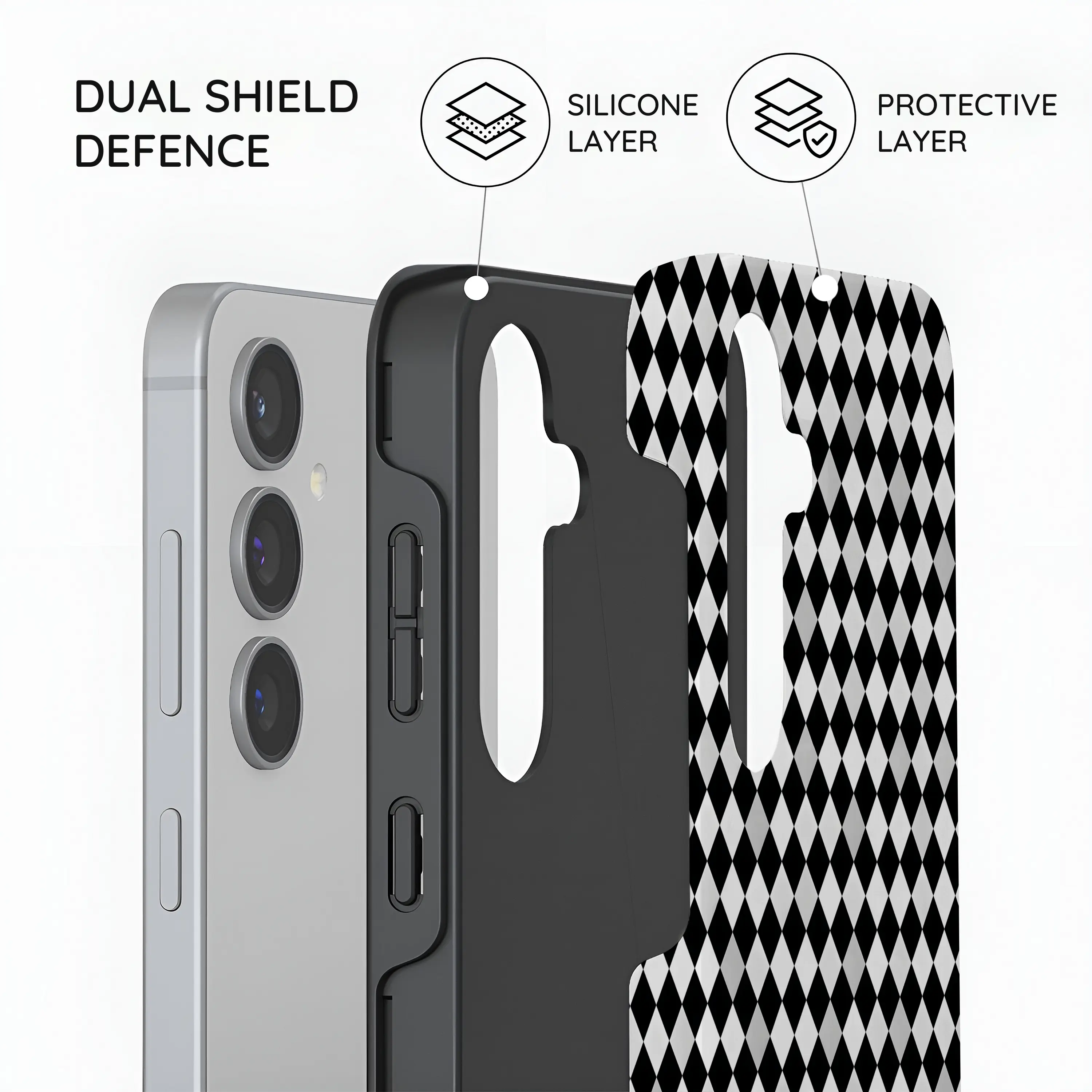 Noir Diamonds - Samsung Galaxy S24 Case