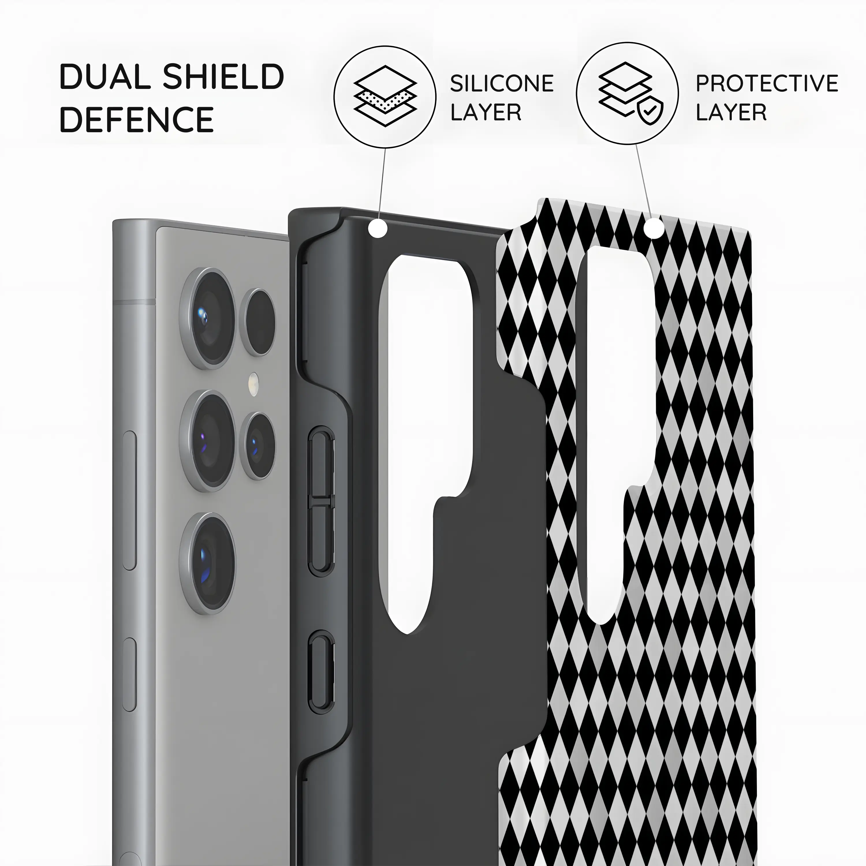 Noir Diamonds - Samsung Galaxy S24 Ultra Case