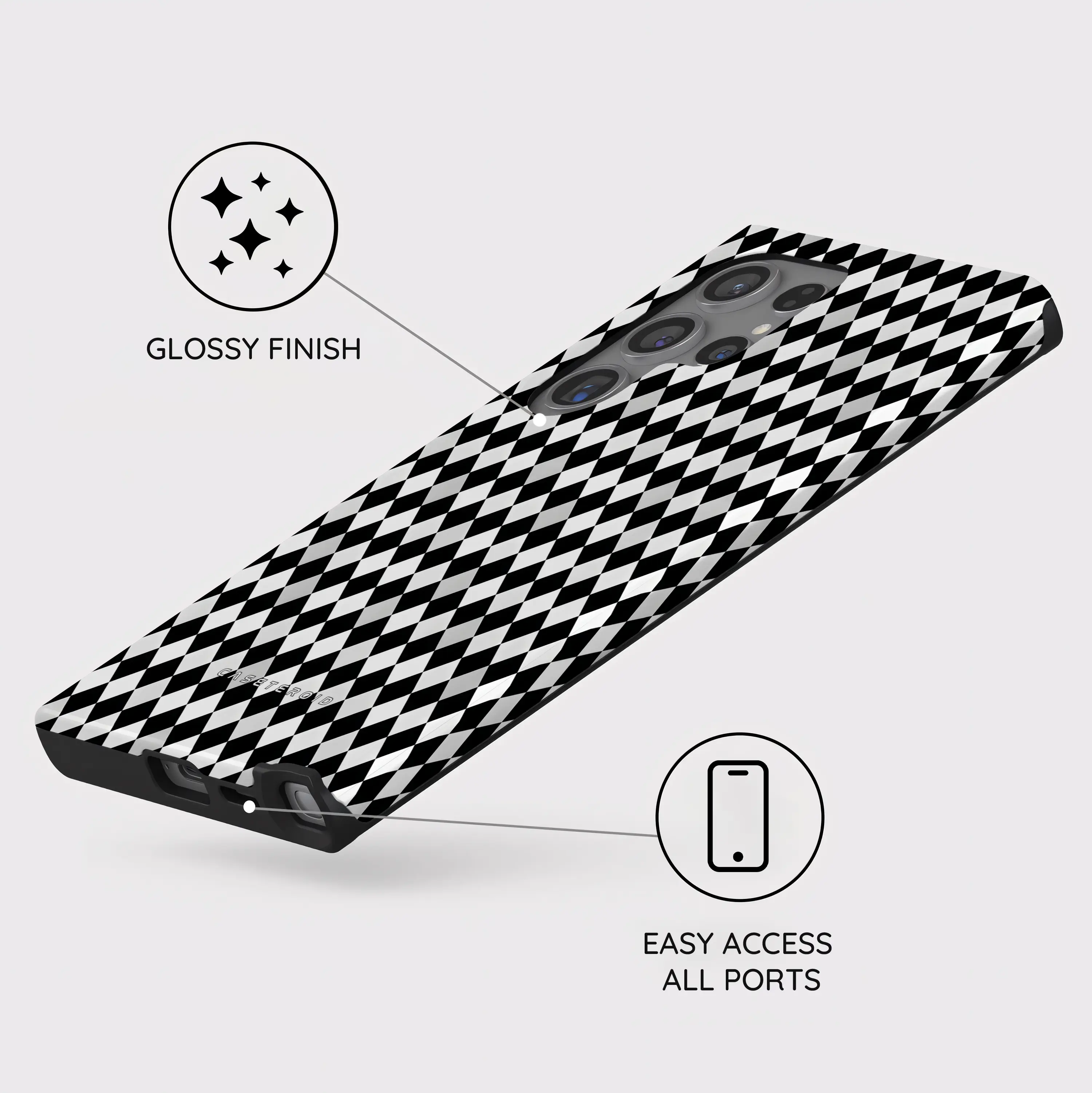 Noir Diamonds - Samsung Galaxy S24 Ultra Case