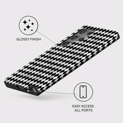 Noir Diamonds - Samsung Galaxy S24 Ultra Case
