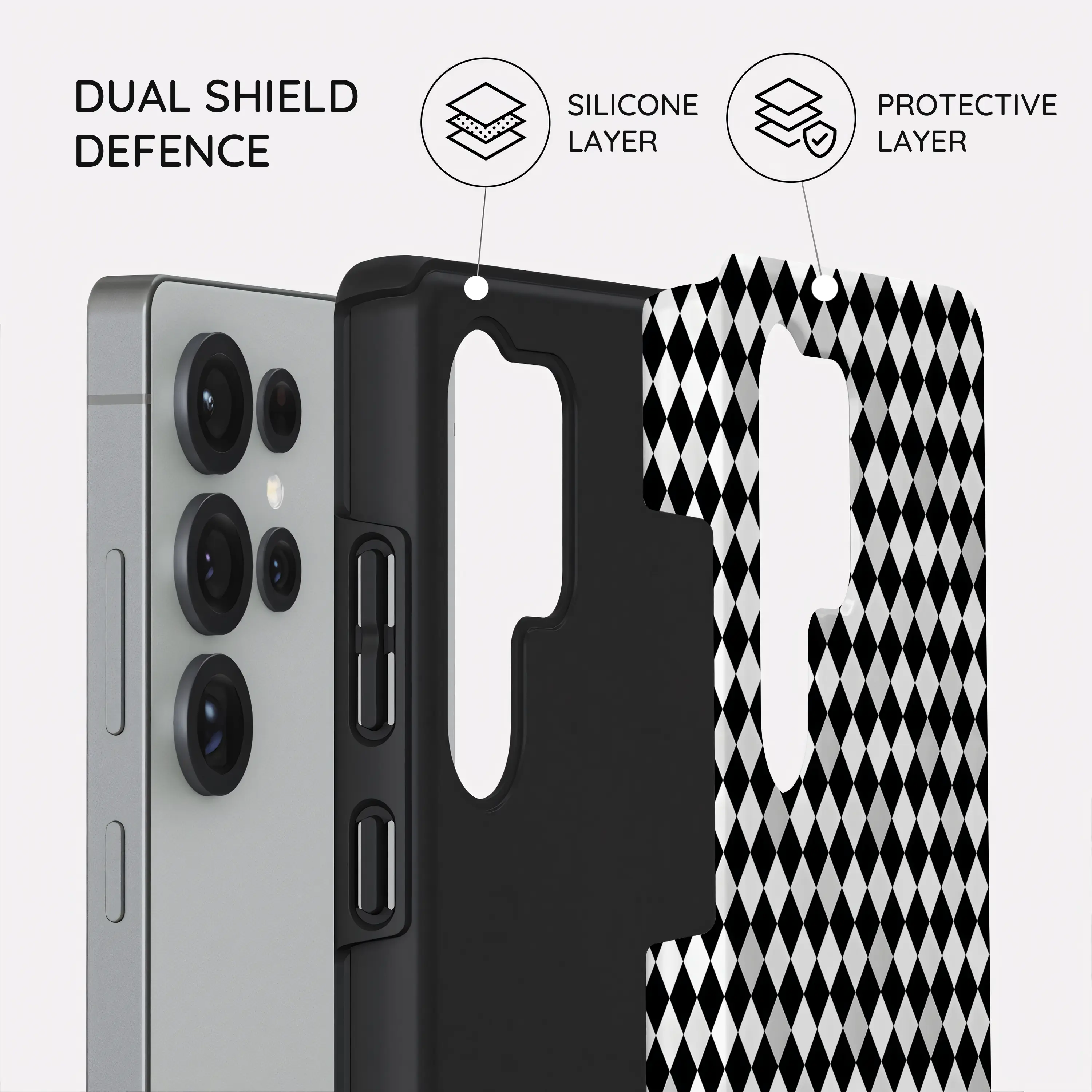 Noir Diamonds - Samsung Galaxy S25 Ultra Case