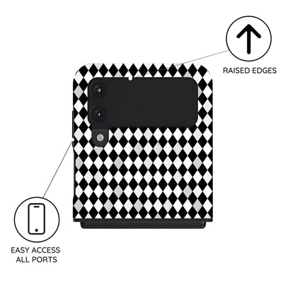 Noir Diamonds - Samsung Galaxy Z Flip 4 Case