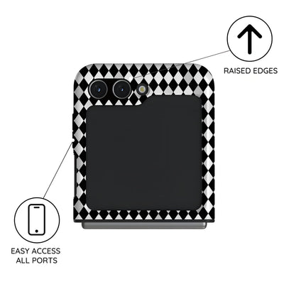 Noir Diamonds - Samsung Galaxy Z Flip 5 Case