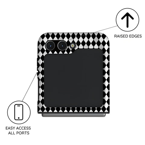 Noir Diamonds - Samsung Galaxy Z Flip 5 Case