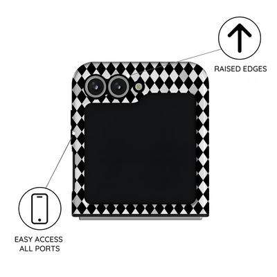 Noir Diamonds - Samsung Galaxy Z Flip 6 Case