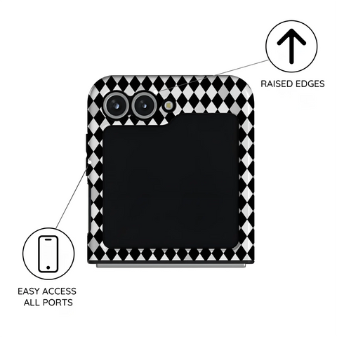 Noir Diamonds - Samsung Galaxy Z Flip 6 Case