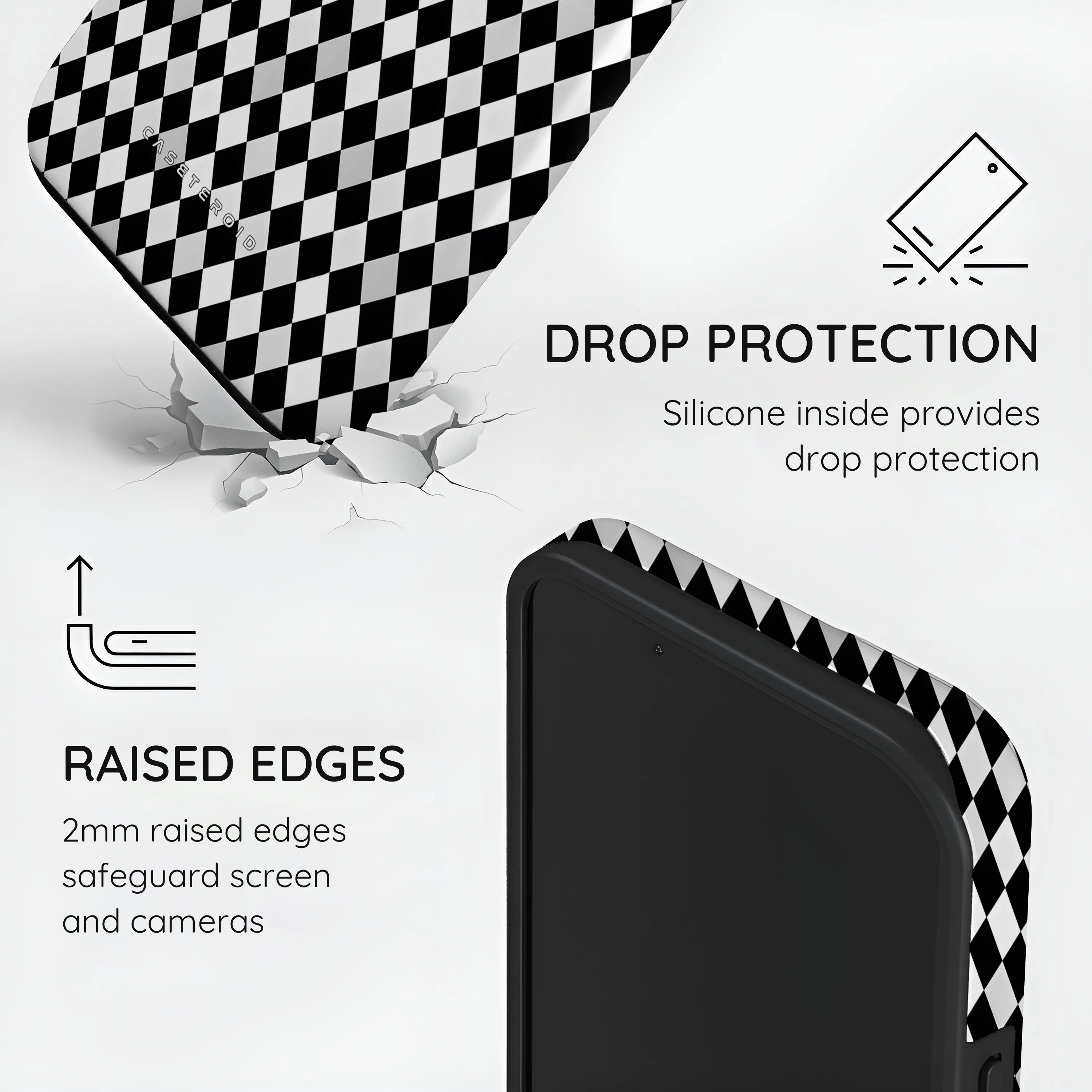Noir Diamonds - iPhone 14 Case