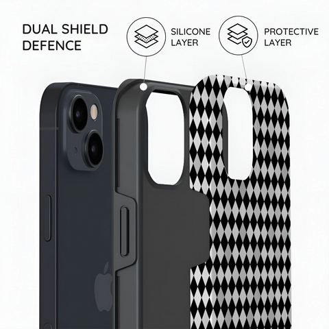 Noir Diamonds - iPhone 15 Case