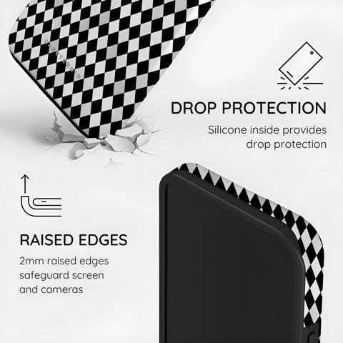 Noir Diamonds - iPhone 15 Case