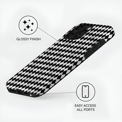 Noir Diamonds - iPhone 15 Pro Case