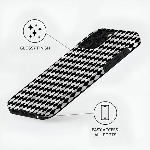Noir Diamonds - iPhone 15 Pro Case