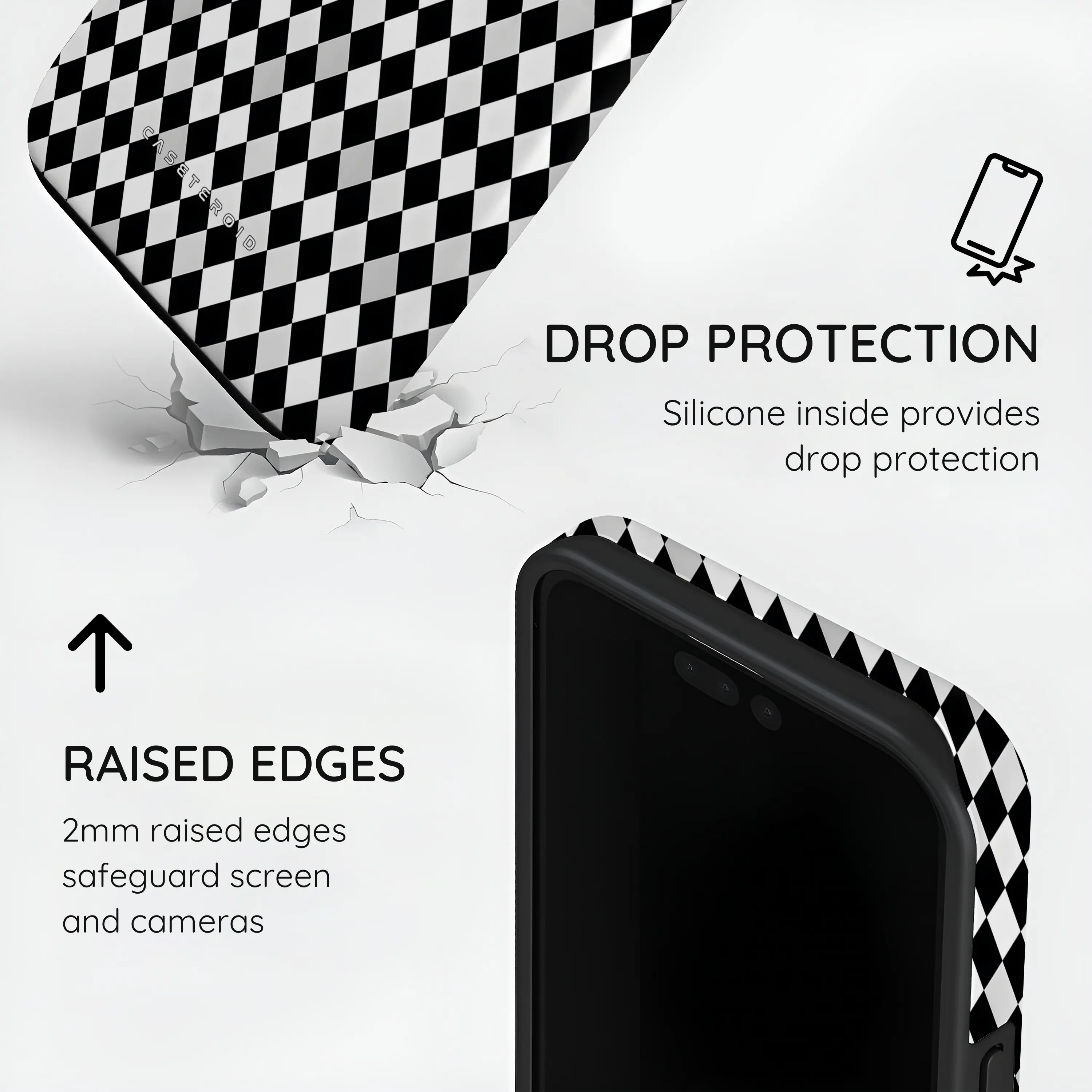Noir Diamonds - iPhone 15 Pro Case
