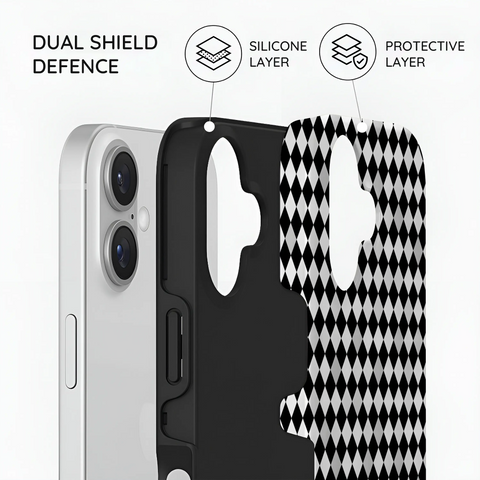 Noir Diamonds - iPhone 16 Case