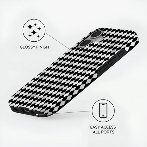 Noir Diamonds - iPhone 16 Case