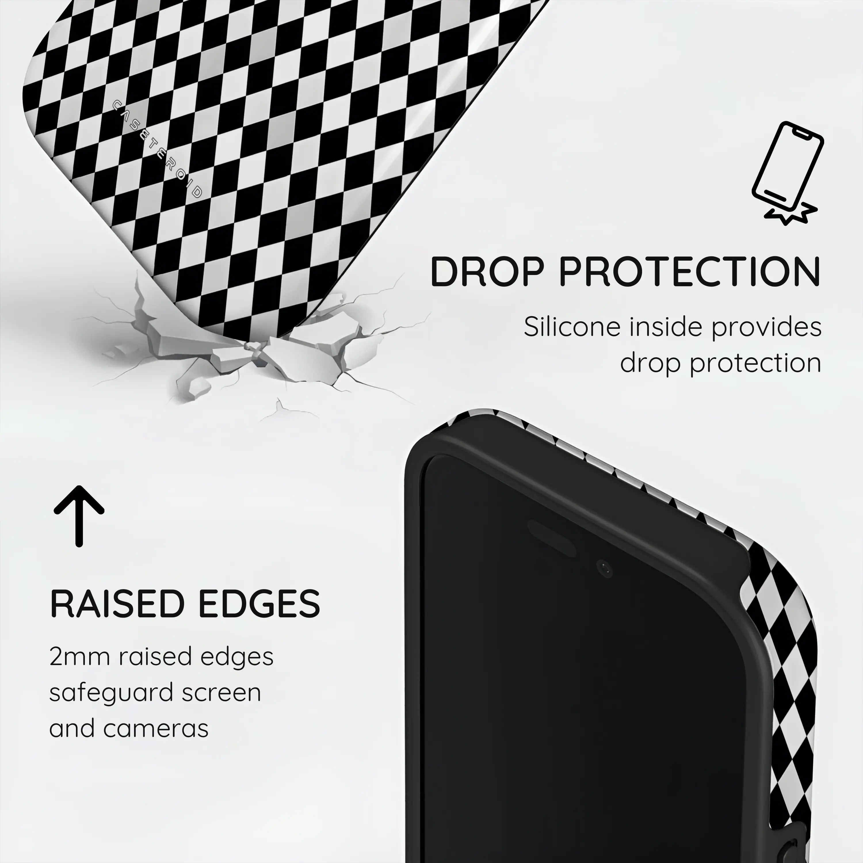 Noir Diamonds - iPhone 17 Case