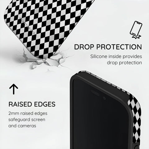 Noir Diamonds - iPhone 16 Case