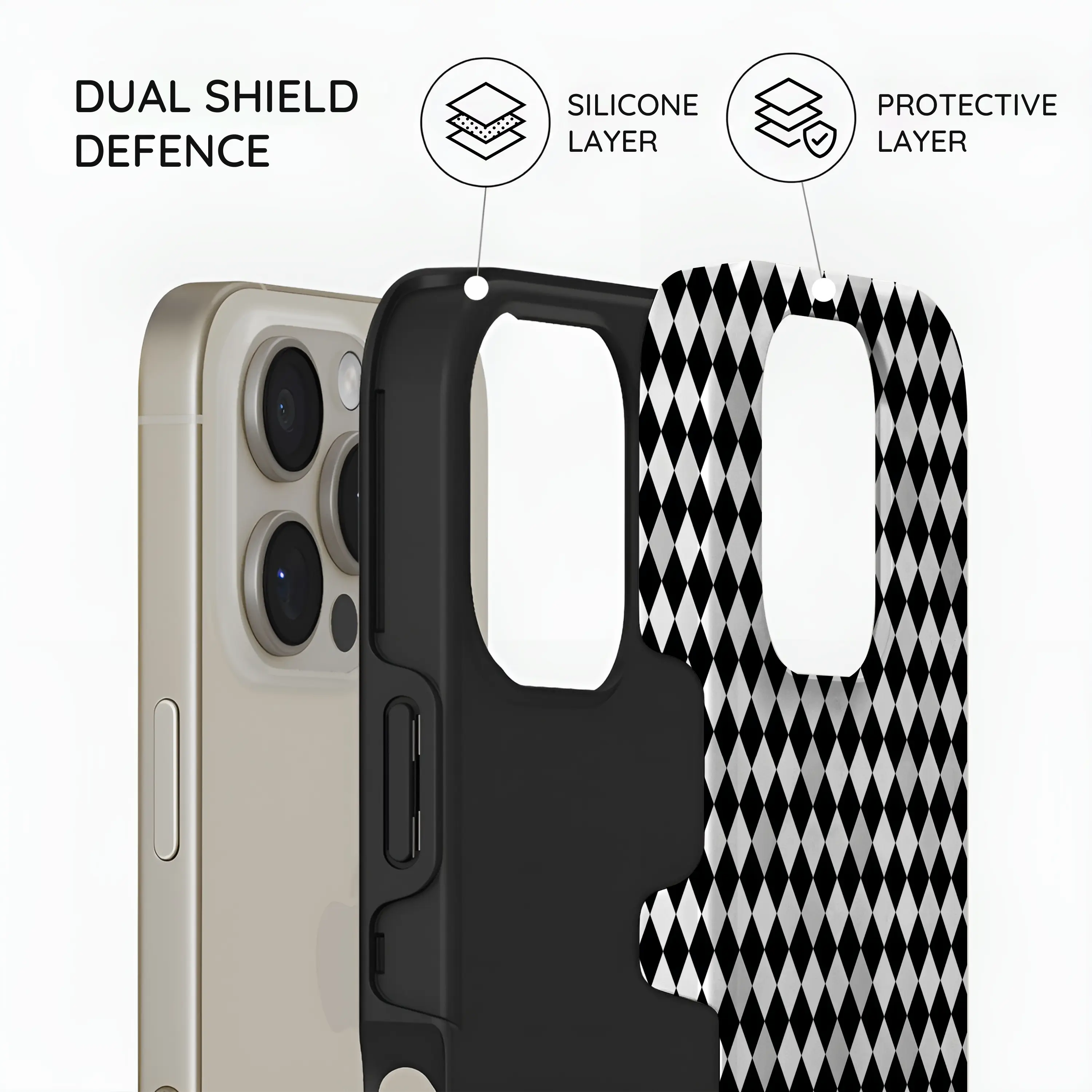 Noir Diamonds - iPhone 16 Pro Max Case